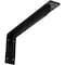 Ekena Millwork Embrey Steel Bracket, Powder Coated Black 2"W x 16"D x 6 1/2"H BKTM02X16X06EBPBL - alternate 1